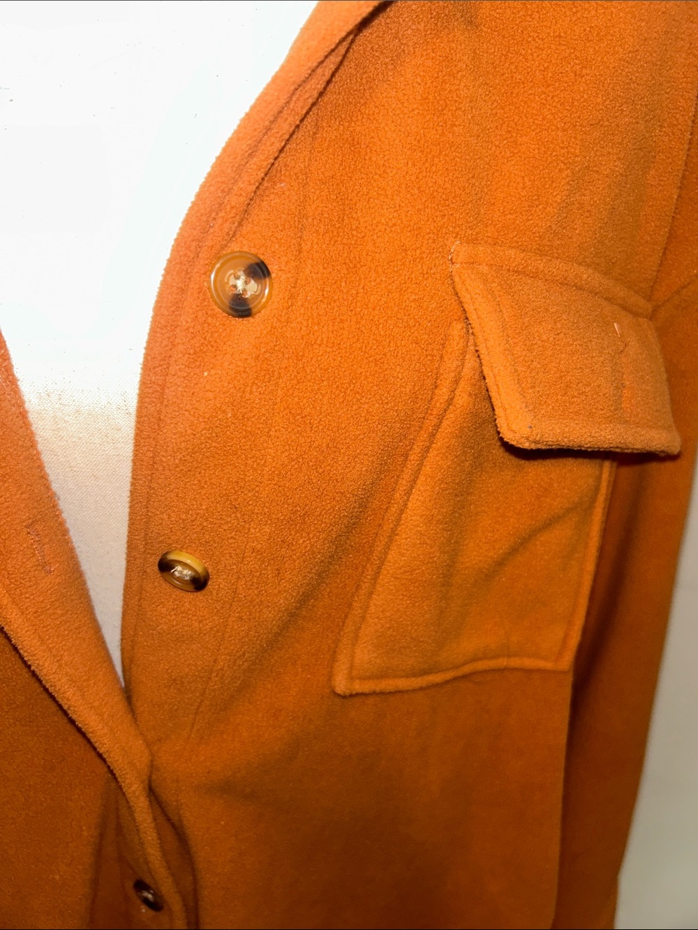 RVCA Rust-Brown Teddy Jacket with Chest Pocket - Picture 3 of 6